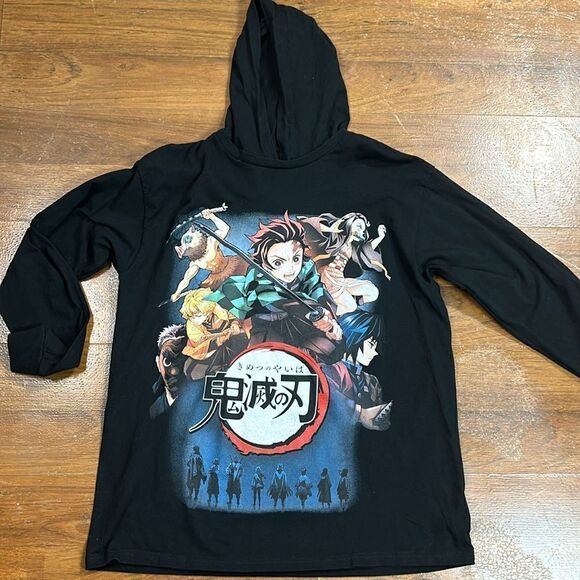 Long sleeve ANIME hooded shirt top rockstar EXTRA LARGE XL slayer - Picture 4 of 7